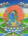 ブルー マハカル タンカ仏教